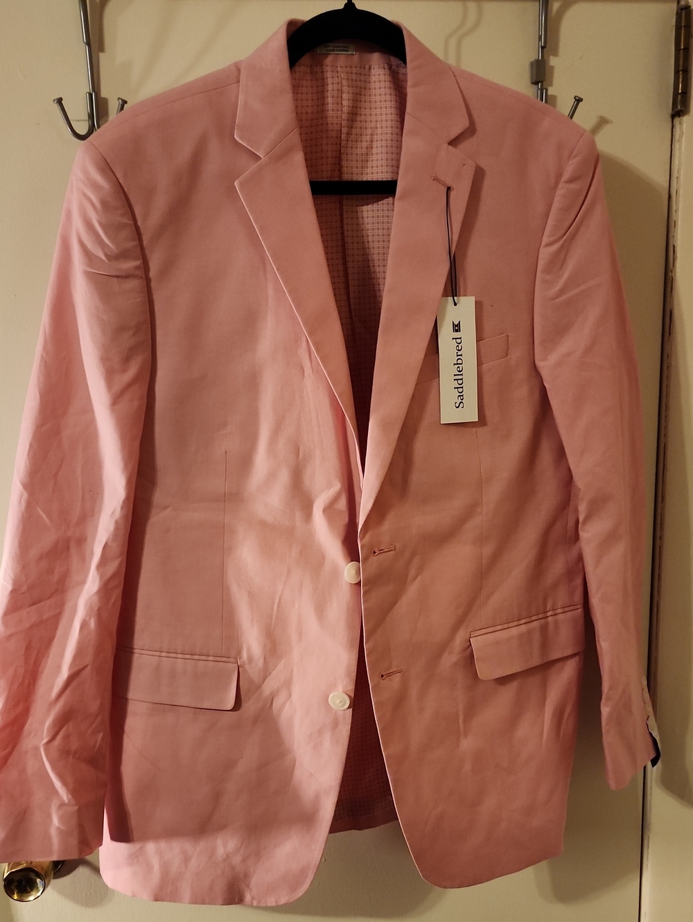 Saddlebred Light Pink Men's Two-Button Sport Coat